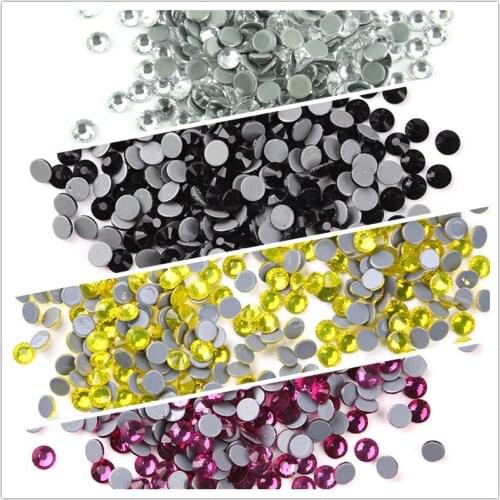 SS16 Big Bag All Colors Hot Fix Rhinestone 14cuts Austrian Crystal For Wedding Dress 200gross