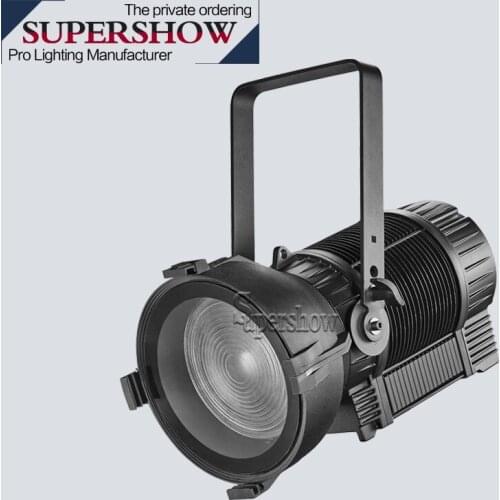 DMX 512 control 300w waterproof RGBAL LED Fresnel Light spotlight with auto zoom for Photographic equipment stage lighting