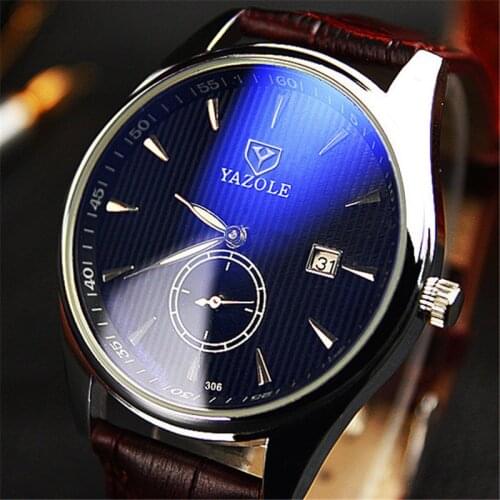 YAZOLE Mens Stainless Steel Watch