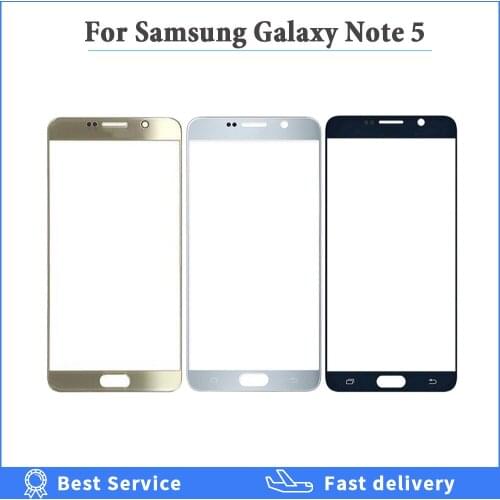 High quality Touch Panel Replacement For Samsung Galaxy Note 5 Note5 N920F N920 Touch Screen Outer Front Glass Lens