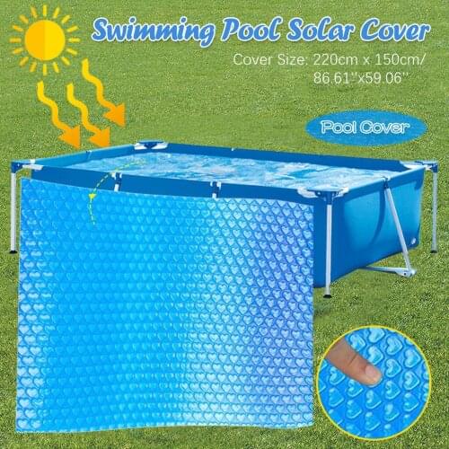 40# 220x150 cm Pool Cover Protector Foot Above Ground Blue Protection Pool Swimming Accessories heating water insulation b