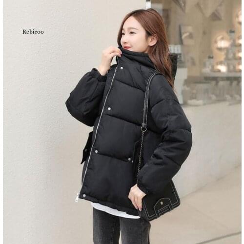 Womens Winters Coats 2020 Hooded Winter Bomber Jackets Women Thick Quited Cotton Parka Oversize Loose Jacket