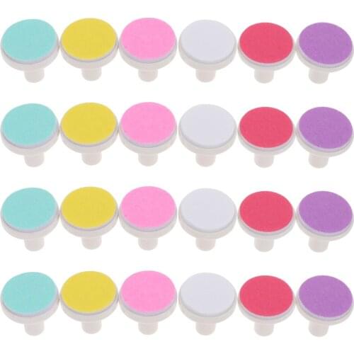 24pcs Safe Baby Nail File Pads Replacement Pads Electric Baby Nail Grinding Heads Polish Nail Clipper Nail File