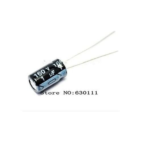 500pcs 160V1UF Radial Electrolytic Capacitor 1uF 160v 5mm*11mm