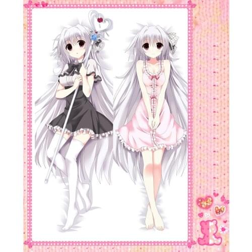 Anime Cartoon Juuou Mujin no Fafnir Double Bolster Hugging Pillow Case Pillow Cover Pillowcase Peach Skin 2 Way No.54051