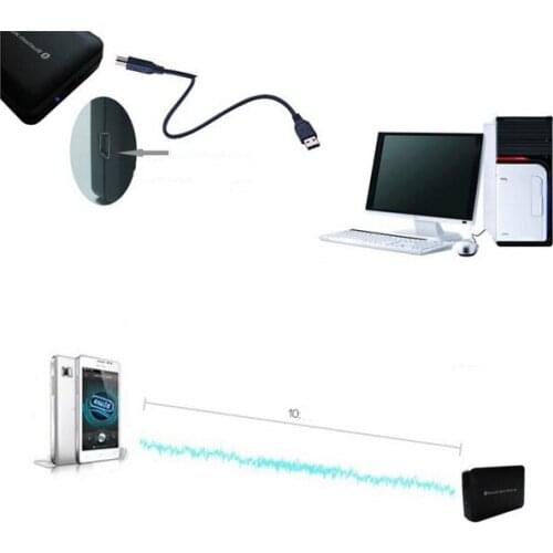 Bluetooth hands-free phone Wireless mini Bluetooth MP3 Player Support A2DP Support USB 20 M Bluetooth distance Bluetooth V3.0