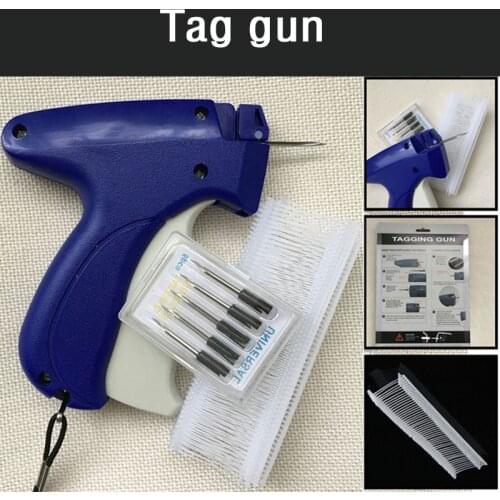 Clothes Garment Tags Gun Price Label Brand Trademark Tagging Machine + 6 Needle 500pcs 25mm Barbs Clothing Tools
