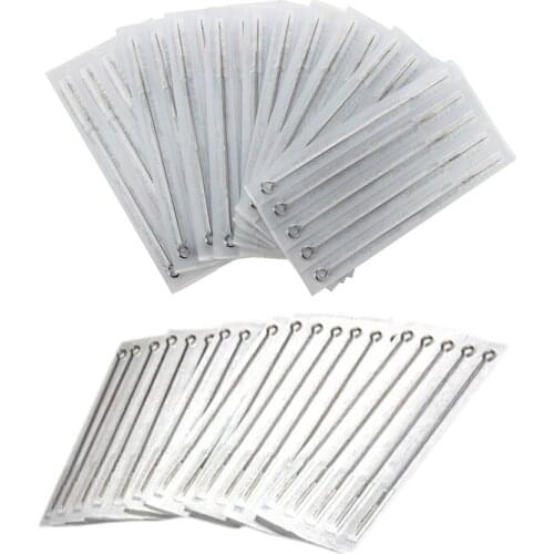 100Pcs Tattoo Needles: 50Pcs 7RL "Needleboy" Tattoo Needle & 50Pcs Disposable Stainless Steel Sterile Tattoo Needle 5RS