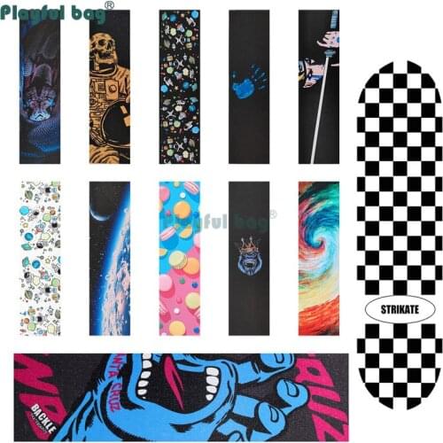 Playful Bag 83x24cm Double rocker skateboard DIY sandpaper OS780 skateboard decorative sticker Sandpapaer with pattern AMB67