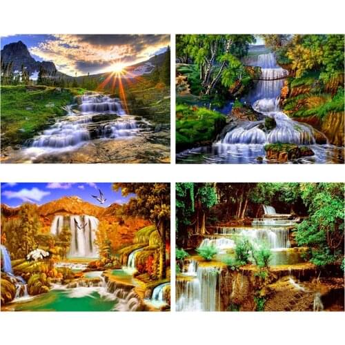 Complete Diamond Painting 5D DIY Diamond Embroidered Landscape Series Patterns Cross Stitch Diamond
