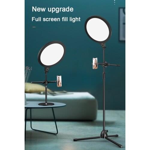 Selfie Ring Light LED Tripod USB Mobile Holder Support Ringlight For Live Video Streaming Dimmable Makeup Lamp Tik Tok Youtube