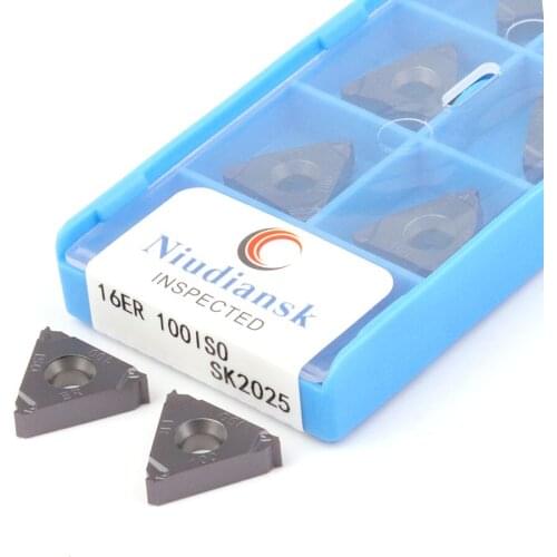 10pcs 16ER 16IR 100ISO 125ISO 150ISO 175 200 250 300ISO cutter tools Thread Insert Carbide Inserts CNC Tools blade Free shipping