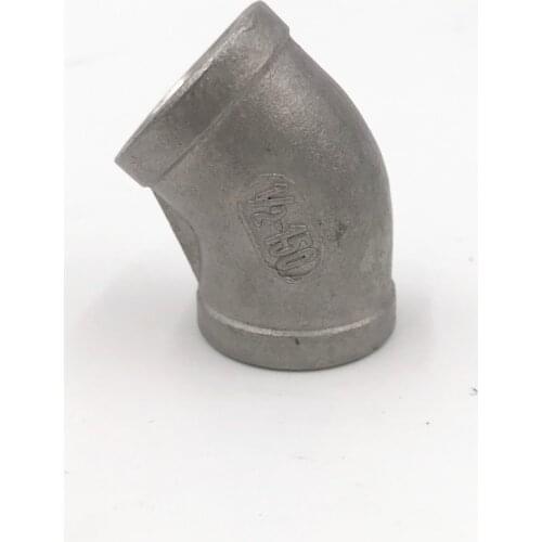 Stainless Steel 304 45 Degree Elbow - 1/2"NPT, Homebrew Hardware, Pump fitting