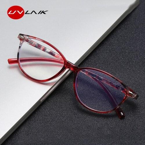 UVLAIK Anti Blue light Reading Glasses Women Vintage Prebyopia Spectacles Optical Glasses Female Hyperopia Eyeglasses +1.0 +4.0