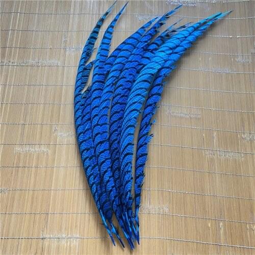 20pcs/lot Blue Pheasant Tail Feathers 28-40inches /70-100CM Carnival Jewelry Christmas Party Celebration DIY Decoration Plume