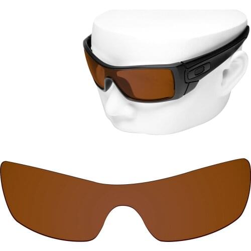 OOWLIT Polarized Replacement Lenses of Brown for-Oakley Batwolf OO9101 Sunglasses