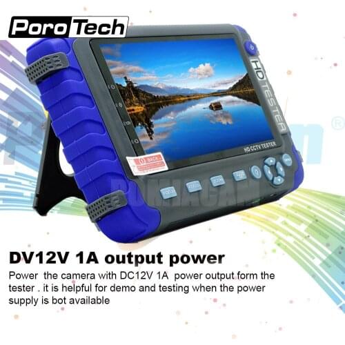Professional 8Mp Tvi Cvi Ahd Camera Tester IV8C Cctv-monitor Ptz-controller Hd Video Monitor Security Camera Tester Mutiple Plug