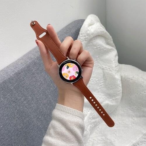 20mm 22MM Band galaxy watch active 46 huawei gt 2 magic Elegant For Samsung Gear sport s2 S3 Classic Frontier huami amazfit bip