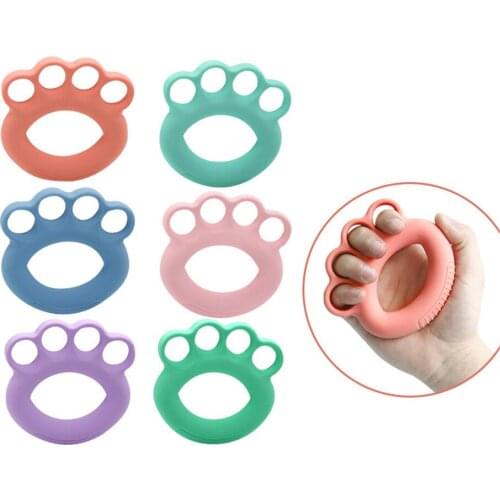Silicone Split Finger Hand Gripper 10-60LB Wrist Grip Power Training Tools Forearm Strength Trainer Decompression Massage Toy