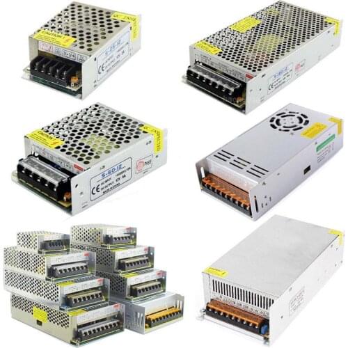 Led Driver AC100-240V to DC 12V 1A 2A 3A 5A 10A 15A 20A 30A 40A 50A Power Adapter for LED Strip light Supply Transformer