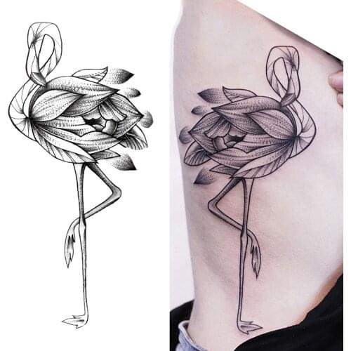 Tattoo Sticker Women Flower Rose Peony Black Tatouage Temporaire Femme Temporary Sleeve Tattoo Waterproof Sexy Body Art Fashion