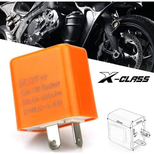 Universal Motorcycle DC-12V Turn Signal Light Flasher Adjustable Frequency Blinker Relay Motorbike Accessories