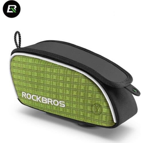ROCKBROS Wilderness Series Bicycle Bags Front Beam Storage Bag Upper Tube Saddle Bag MTB Bike Riding Accessories Easy To Clean