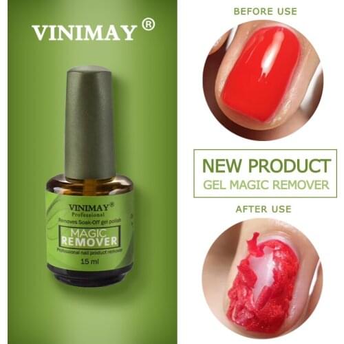 VINIMAY Burst Magic Remove UV Gel Nail Polish Magic Remover Soak off Nail Art Primer Acrylic Clean Degreaser For Nail Lacquer