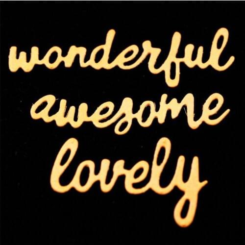 Wonderful Metal Cutting Dies Stencil for DIY Scrapbooking Album Embossing Paper Cards Deco Crafts Die Cuts