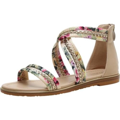 Women’s Sandals Summer Shoes Ladies Fashion Casual Flat Non-Slip Open Toe Roman Sandals Plus Size Женские сандалии qq663