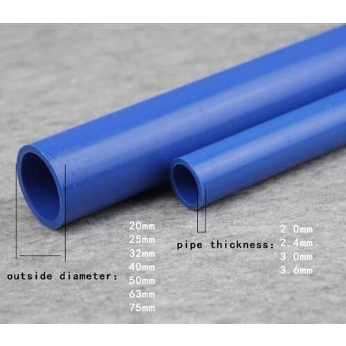 Red/White PVC Pipe OD 20mm 25mm 32mm 40mm 50mm 63mm Agriculture Garden Irrigation Tube Fish Tank Water Pipe 40-50cm 1 Pcs