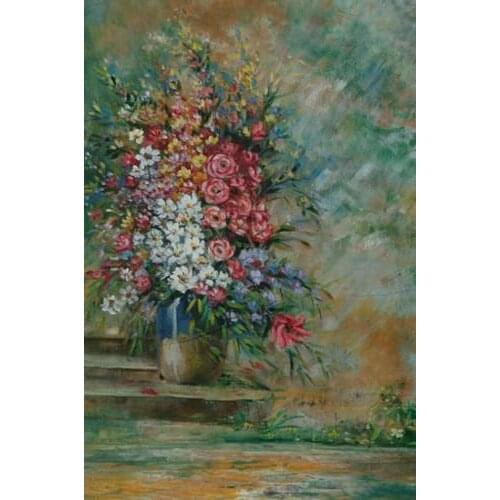 10x20ft hand painted scenic Muslin backdrops photography wedding,100% cotton portrait photo studio flower vase backgrounds