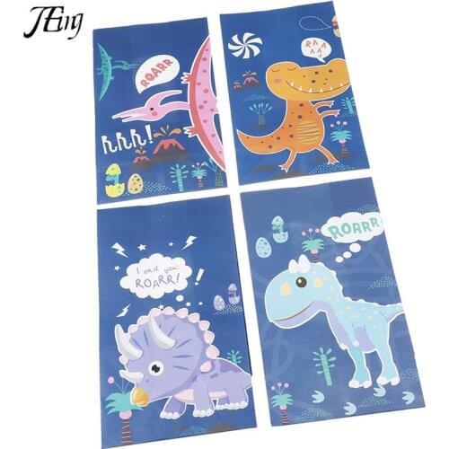 20pcs Dinosaur Birthday Party Candy Bag Goodie Box Candy Treat Bags Dino Theme Kids Birthday Roar Party Supplies