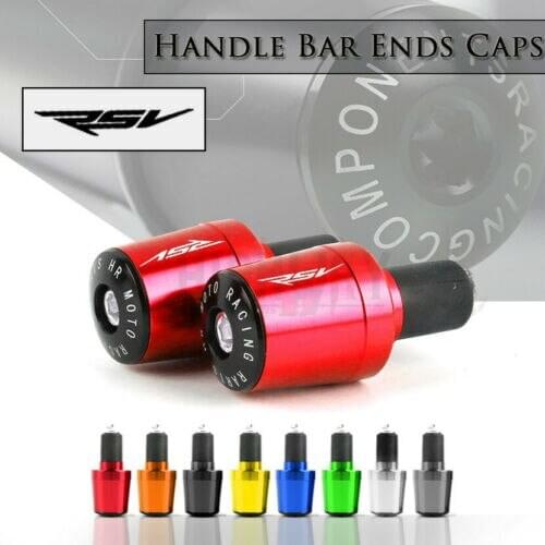 Motorcycle Accessories 7/8'' 22MM Handlebar Grips Handle Bar Cap End Plugs For Aprilia RSV4 FACTORY/RSV4-R/RR RSV MILLE / R