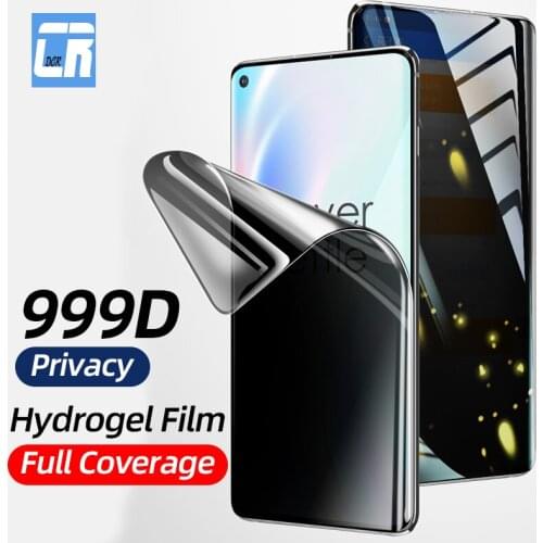 Anti-spy Full Curved Screen Protector for One Plus 8 Pro Hydrogel Privacy Film for One plus 7t Not Glass oneplus 7t Pro film
