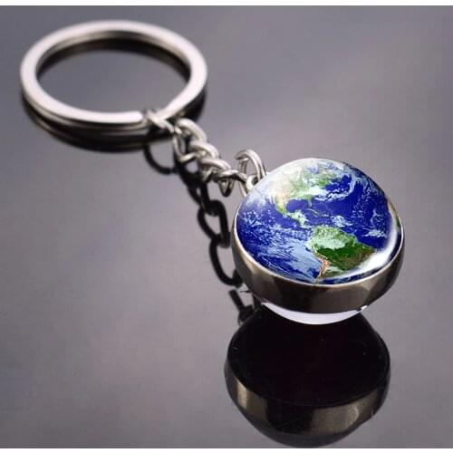 Vintage World Map Keychain Globe Earth Pendant Key Chain Americas Europe Australia Map Keychain Keyfob Christmas Gifts