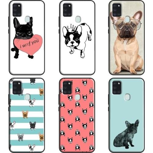 French Bulldog Cute Cartoon Case For Samsung A51 A71 A11 A31 A10 A20 S A30 A40 A50 A70 A21S A20e A12 A32 A52 A72 Cover