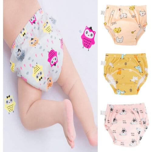 Newborn Baby Adjustable Cloth Diapers Training Diapers Underwear Pant Diaper Cover Reusable Washable Baby Nappies Infant Panties