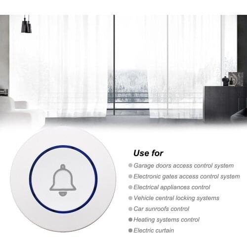 M6 Doorbell 433MHz Wireless Doorbell Button is Compatible With our 433MHz Home Anti-theft Alarm System Welcome Doorbell