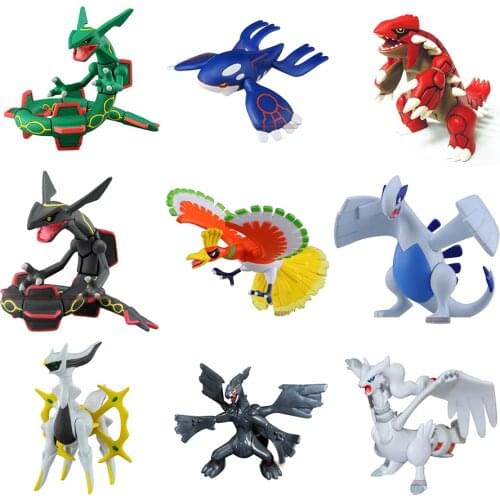 TAKARA TOMY Genuine Pokemon Action Figure Rayquaza Groudon Kyogre SP MEGA Model Doll Toy Gifts Collect Souvenirs