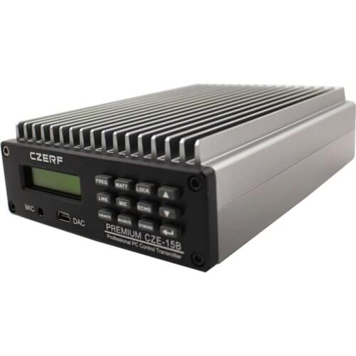 CZE-15B 15w PREMIUM SDA15B PC Control FM Transmitter 1/2Wave Dipole Antenna DP-100 kit