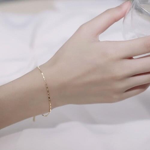 HI MAN 925 Sterling Silver Korean High Quality Simple Bracelet Women Fashion Charm Summer Dating Small Accessories