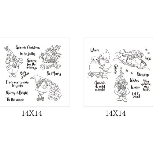 Dwarf, snowman Transparent Clear Silicone Stamp/Seal for DIY scrapbooking/photo album Decorative clear stamp A7211