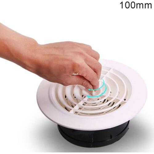 Hot !Round Air Vent ABS Louver Grille Cover PP Ventilation Grille Air Grille 75mm /100mm /125mm /150mm Heating Cooling & Vents