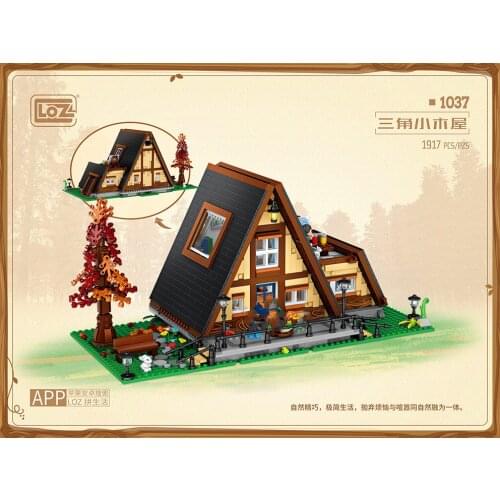 LOZ mini Blocks tiny cabin house/Forest Elves tree house Fairy tale world Parent child activities toys gifts Collection value