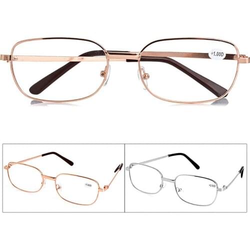 Metal Anti-fatigue Reading Glasses +1.00 1.50 2.00 2.50 3.00 3.50 4.00 Diopter