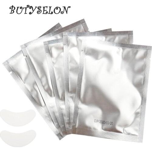 50 Pairs/Lot Eyelash Extension Eye Gel Pads Patches S Lint Free Lash Extension Pads for Eyelash Extension Makeup Tools