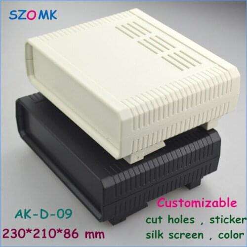 Electrical cabinet plastic enclosure for pcb (4 pcs) 230*210*86mm plastic device box black plastic project boxes