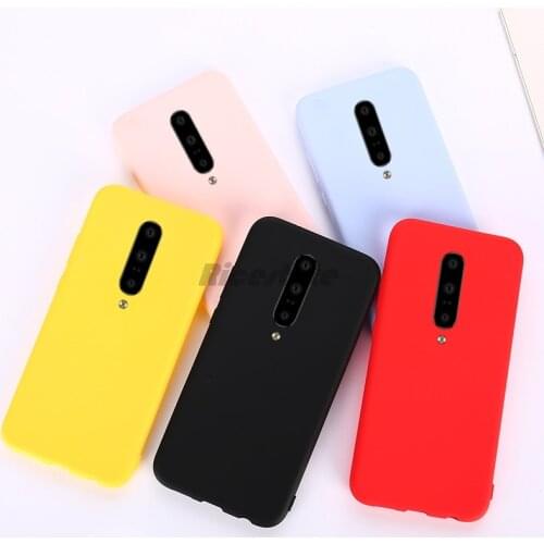 Luxury Candy Color Matte Silicone TPU Case for OnePlue 7 One Plus 5 5T 6 6T 7 Pro 7T 8T 8 Pro Soft Back Cover Case