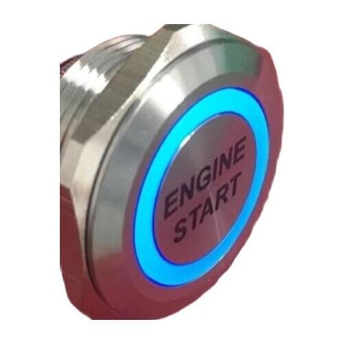 With ENGINE START 22mm 25mm 30mm stainless steel Reset push button switch 6V 12V 24V 230V ring illum